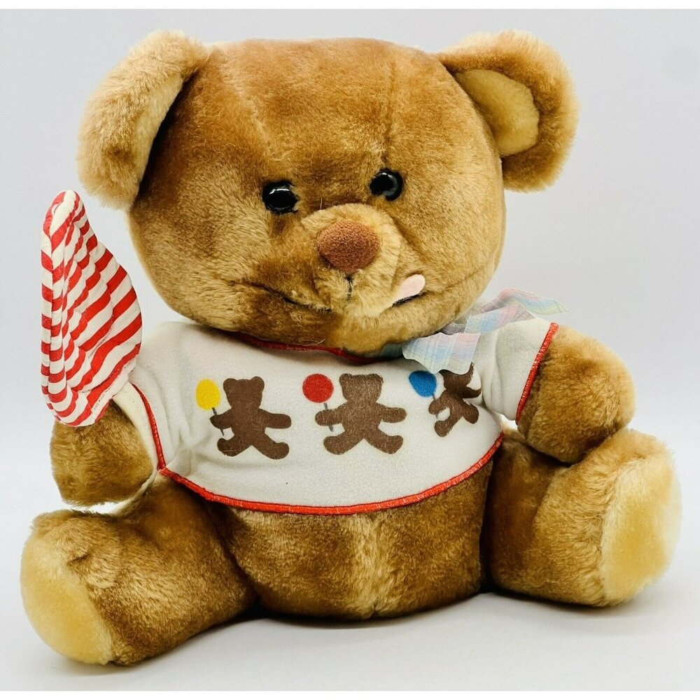 Dakin Nature Babies Lollipop Bear Plush Vintage 1984 Stuffed Animal 9 inch